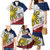 Philippines 126th Independence Day Family Matching Mermaid Dress and Hawaiian Shirt Pilipinas Hunyo 12 Maligayang Araw ng Kalayaan LT9 - Wonder Print Shop