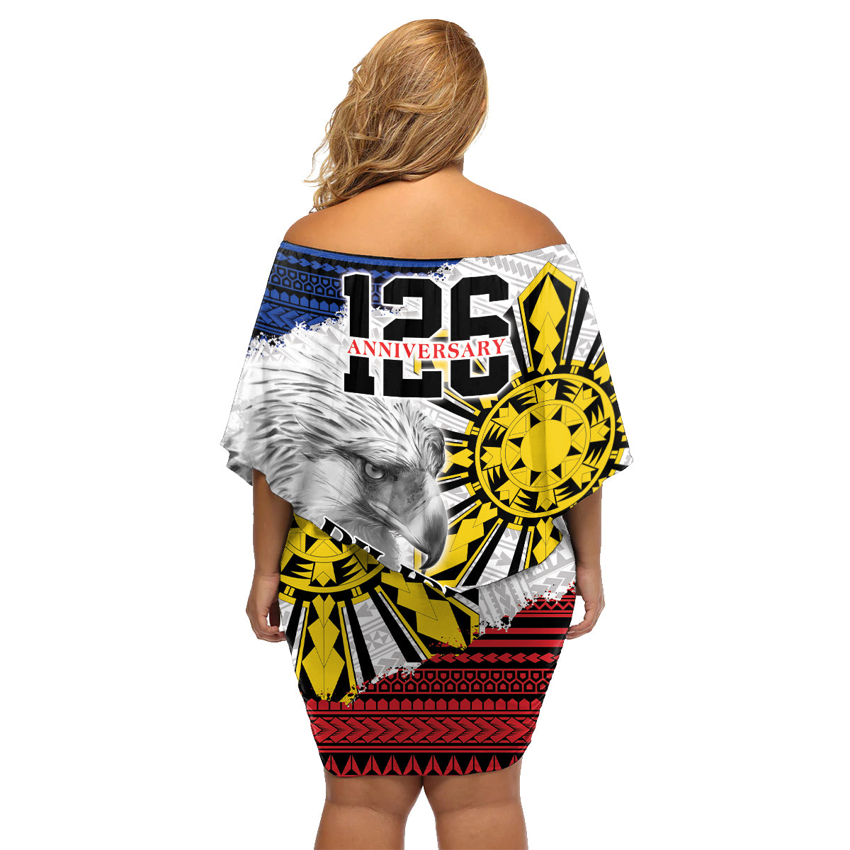 Philippines 126th Independence Day Family Matching Off Shoulder Short Dress and Hawaiian Shirt Pilipinas Hunyo 12 Maligayang Araw ng Kalayaan LT9 - Wonder Print Shop