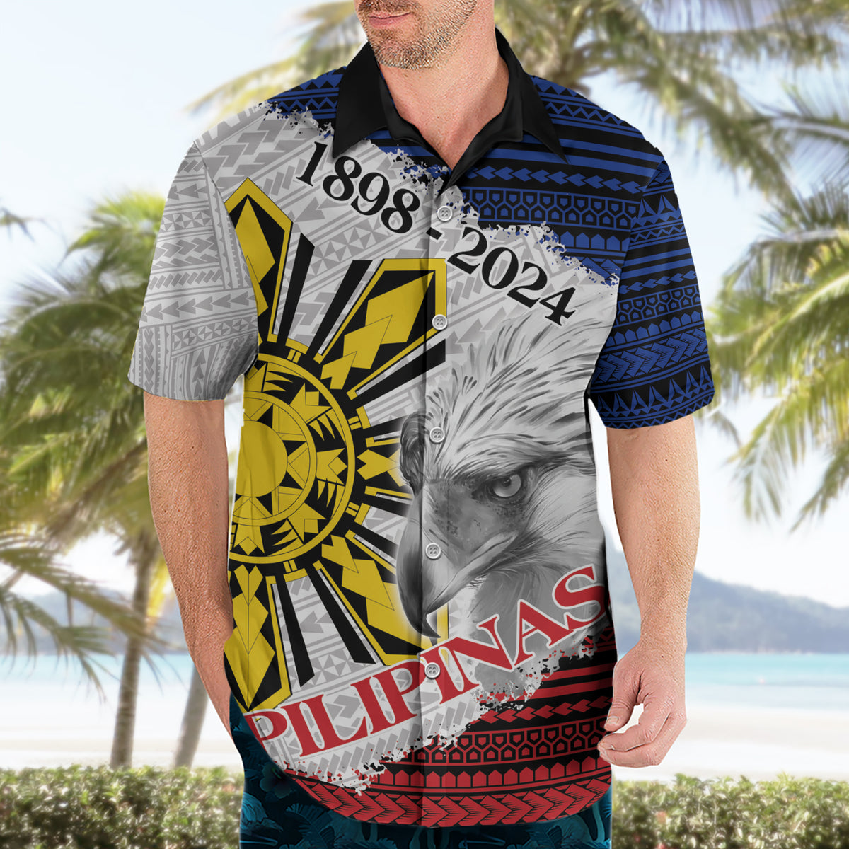 Philippines 126th Independence Day Hawaiian Shirt Pilipinas Hunyo 12 Maligayang Araw ng Kalayaan - Wonder Print Shop