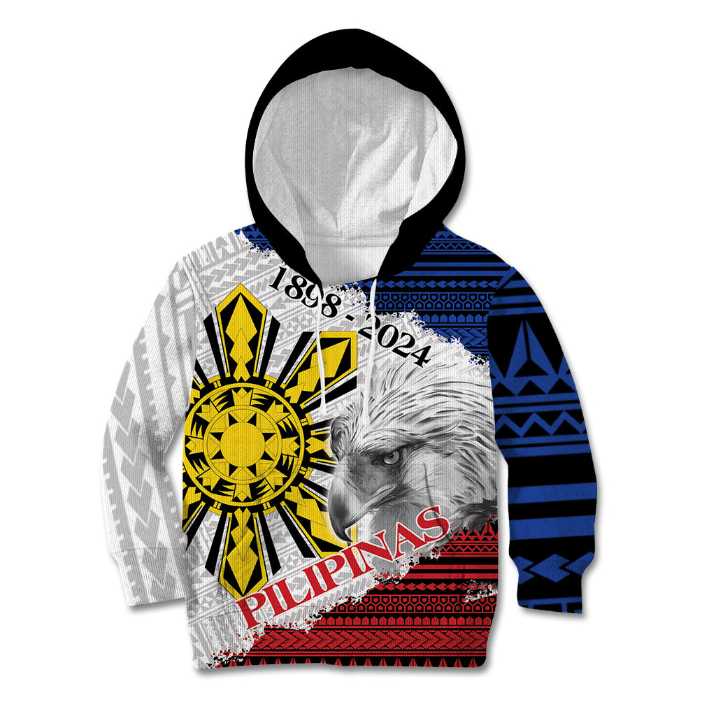 Philippines 126th Independence Day Kid Hoodie Pilipinas Hunyo 12 Maligayang Araw ng Kalayaan - Wonder Print Shop
