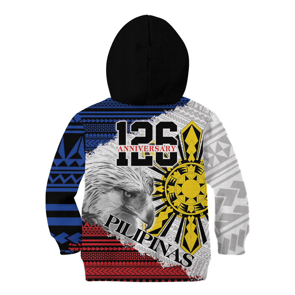Philippines 126th Independence Day Kid Hoodie Pilipinas Hunyo 12 Maligayang Araw ng Kalayaan - Wonder Print Shop