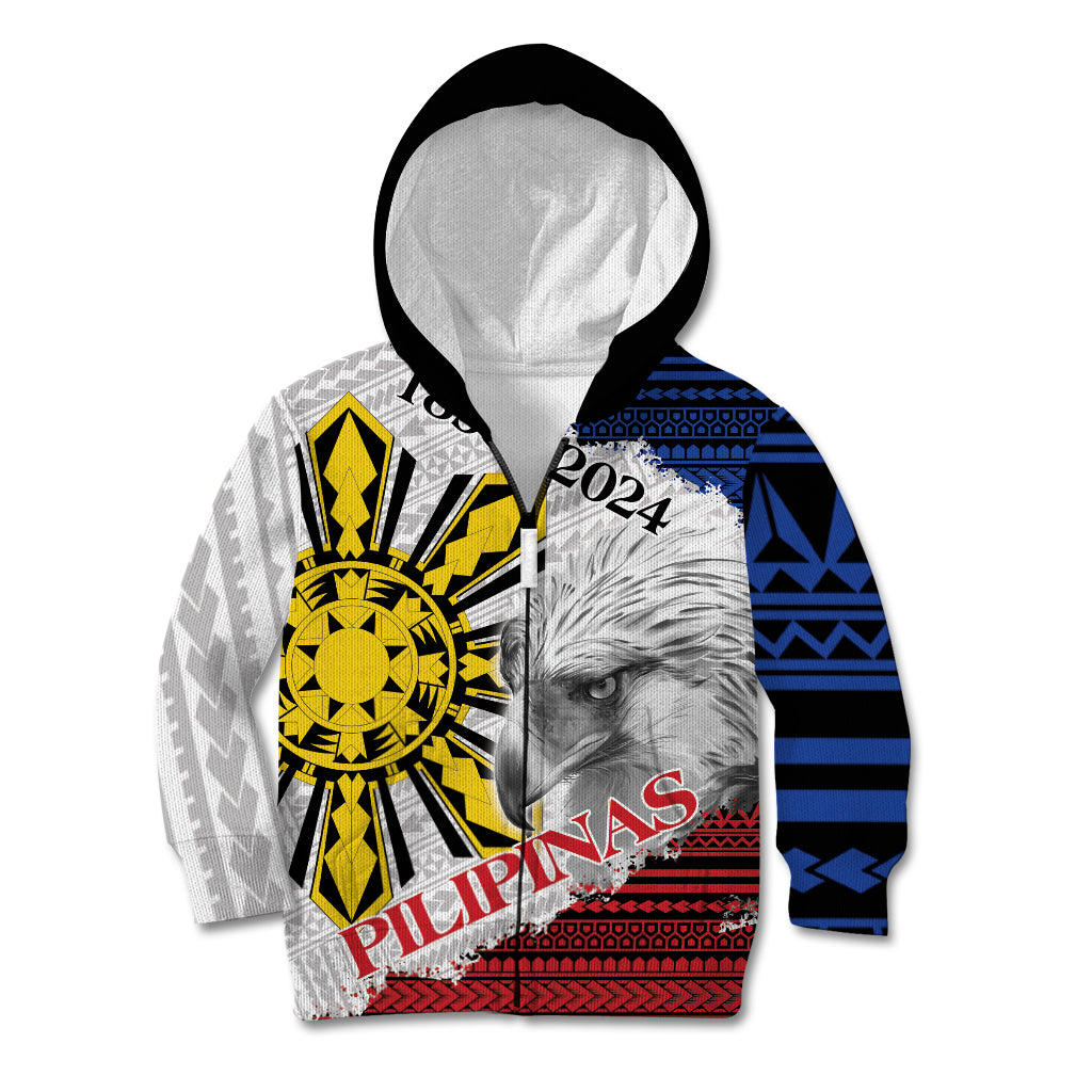 Philippines 126th Independence Day Kid Hoodie Pilipinas Hunyo 12 Maligayang Araw ng Kalayaan - Wonder Print Shop