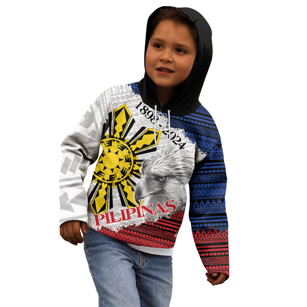 Philippines 126th Independence Day Kid Hoodie Pilipinas Hunyo 12 Maligayang Araw ng Kalayaan - Wonder Print Shop