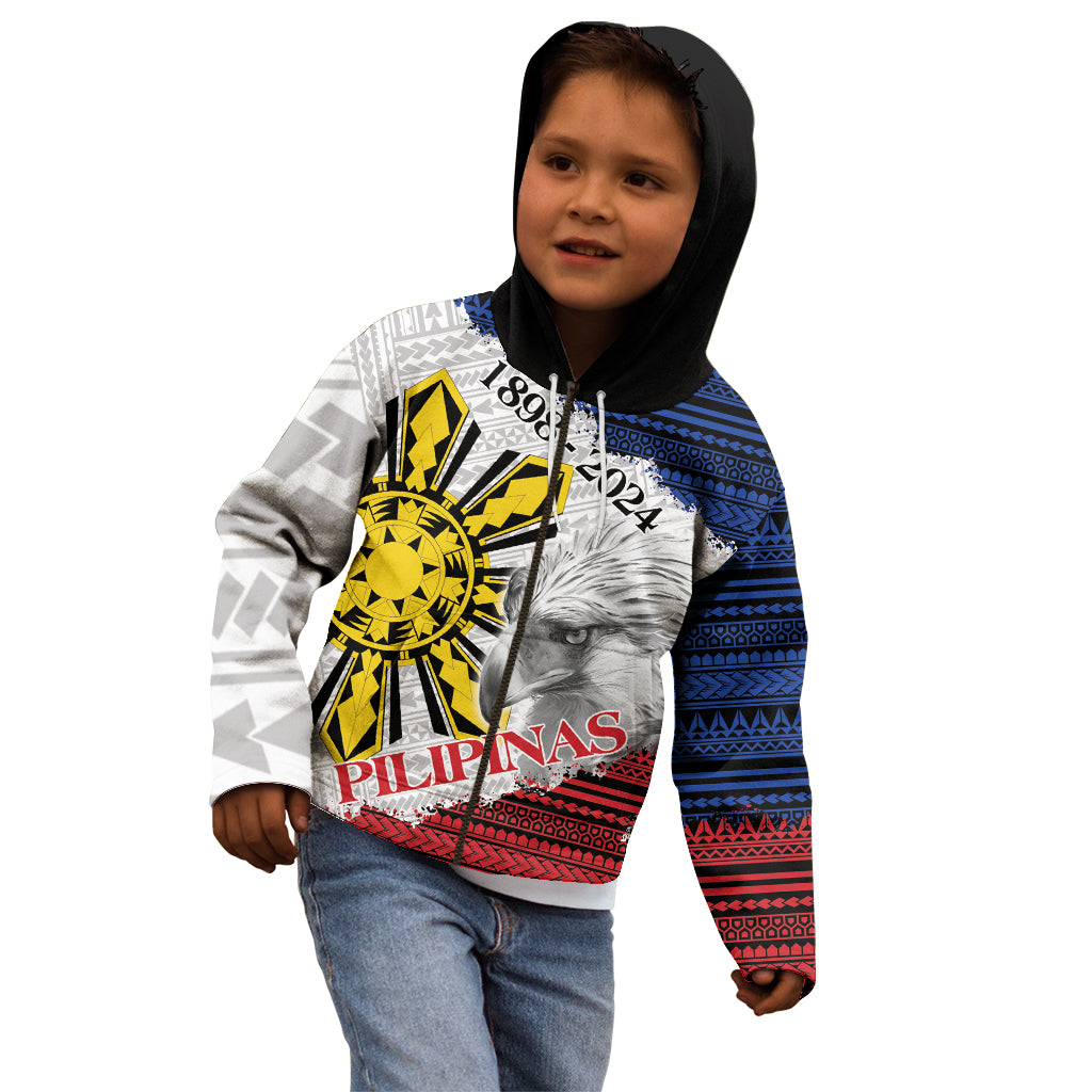 Philippines 126th Independence Day Kid Hoodie Pilipinas Hunyo 12 Maligayang Araw ng Kalayaan - Wonder Print Shop