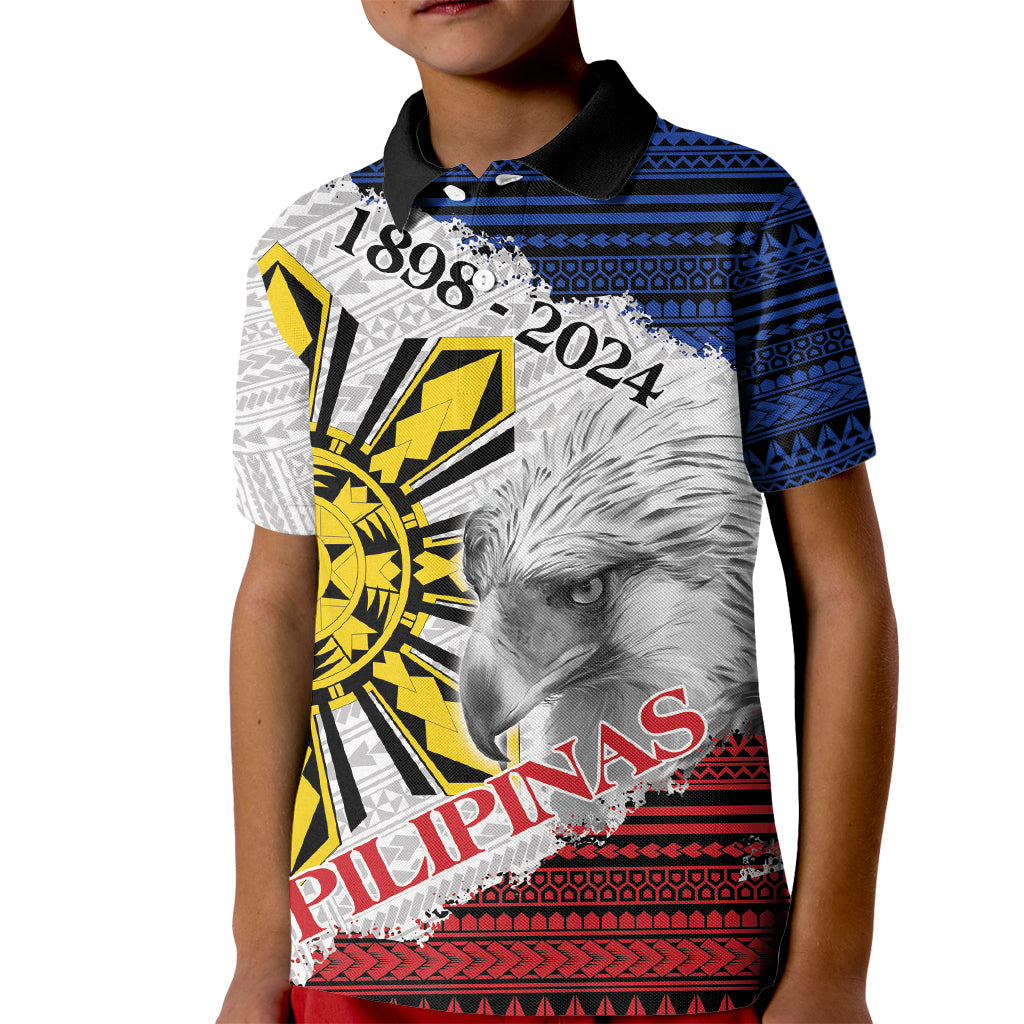 Philippines 126th Independence Day Kid Polo Shirt Pilipinas Hunyo 12 Maligayang Araw ng Kalayaan - Wonder Print Shop
