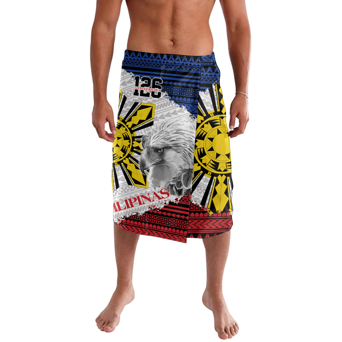 Philippines 126th Independence Day Lavalava Pilipinas Hunyo 12 Maligayang Araw ng Kalayaan - Wonder Print Shop