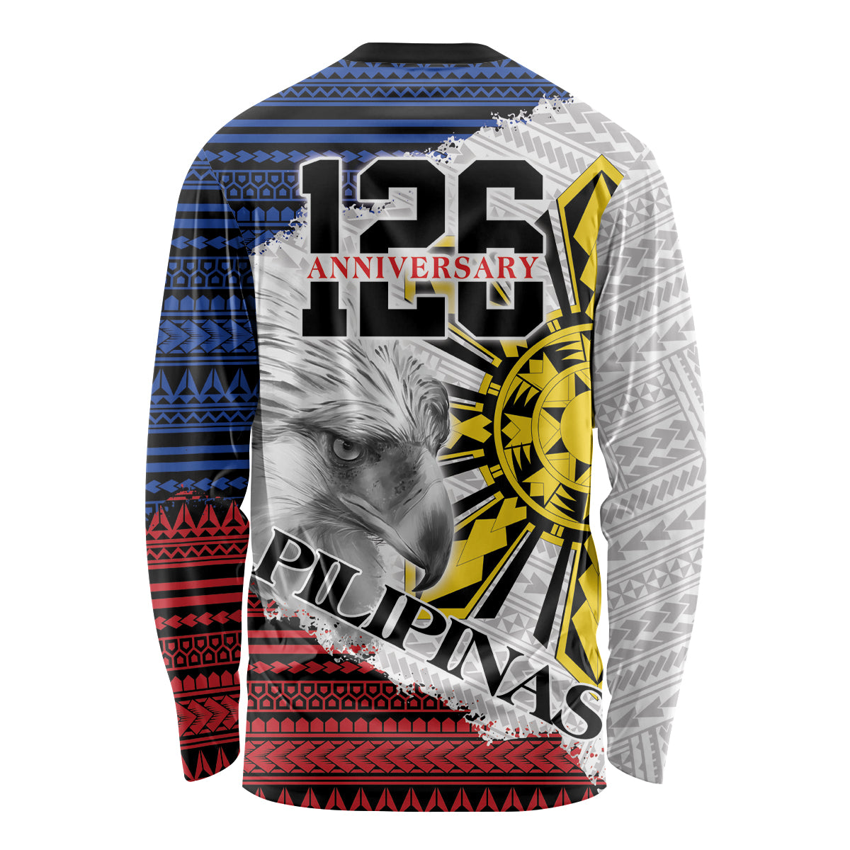 Philippines 126th Independence Day Long Sleeve Shirt Pilipinas Hunyo 12 Maligayang Araw ng Kalayaan - Wonder Print Shop