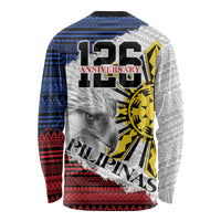 Philippines 126th Independence Day Long Sleeve Shirt Pilipinas Hunyo 12 Maligayang Araw ng Kalayaan - Wonder Print Shop