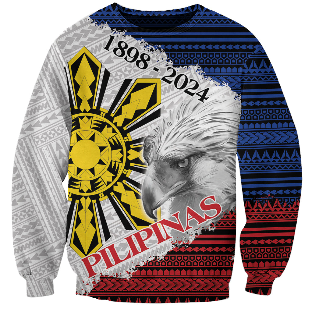 Philippines 126th Independence Day Sweatshirt Pilipinas Hunyo 12 Maligayang Araw ng Kalayaan - Wonder Print Shop