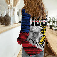 Philippines 126th Independence Day Women Casual Shirt Pilipinas Hunyo 12 Maligayang Araw ng Kalayaan - Wonder Print Shop