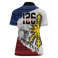 Philippines 126th Independence Day Women Polo Shirt Pilipinas Hunyo 12 Maligayang Araw ng Kalayaan - Wonder Print Shop