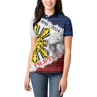 Philippines 126th Independence Day Women Polo Shirt Pilipinas Hunyo 12 Maligayang Araw ng Kalayaan - Wonder Print Shop