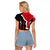 Custom England Raglan Cropped T Shirt The Three Lions Football Go Champions Red - Wonder Print Shop