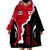 Custom England Wearable Blanket Hoodie The Three Lions Football Go Champions Red - Wonder Print Shop