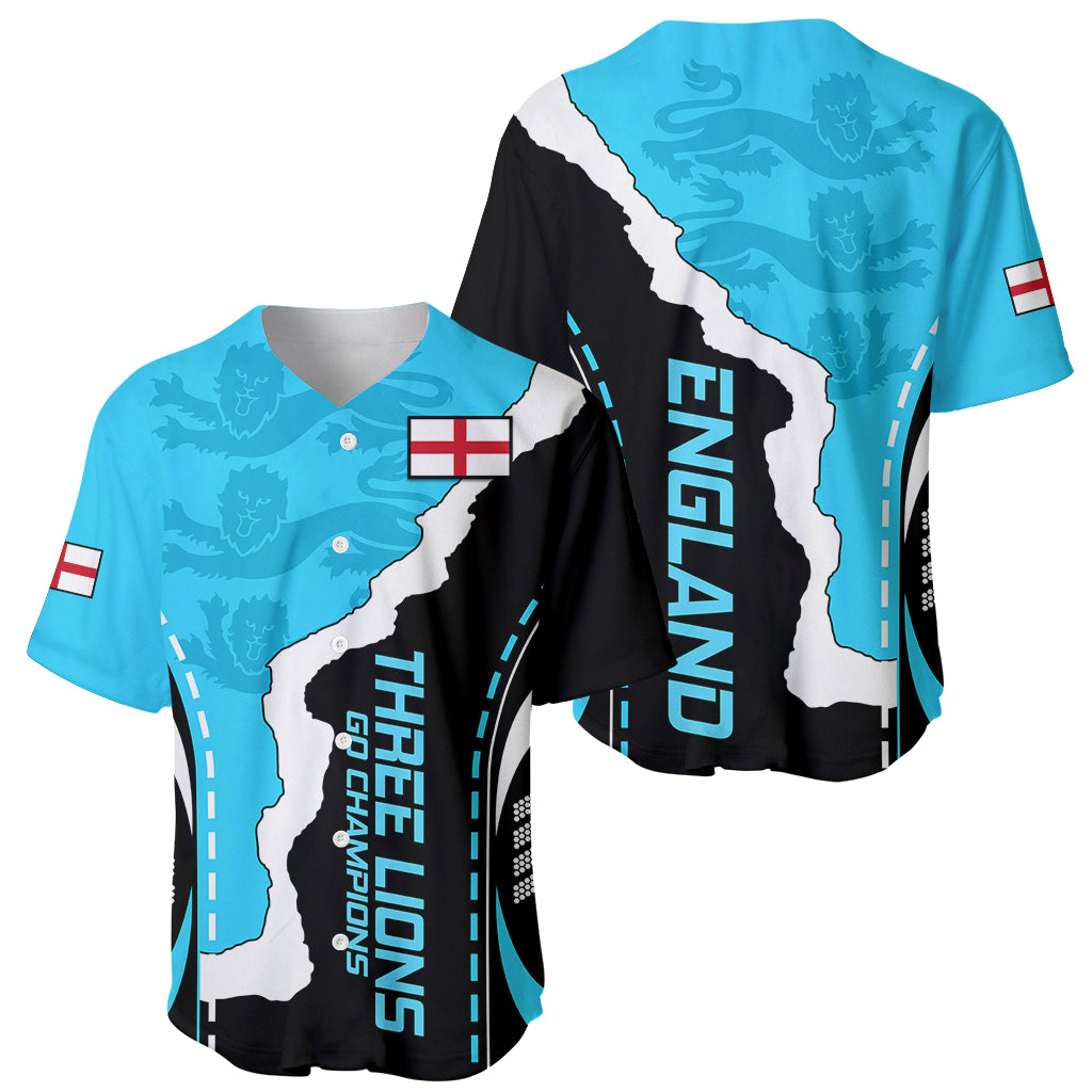 England Baseball Jersey The Three Lions Football Go Champions Blue LT9 - Wonder Print Shop