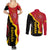 Spain Couples Matching Summer Maxi Dress and Long Sleeve Button Shirts La Rojita Football Go Champions LT9 - Wonder Print Shop