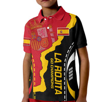 Spain Kid Polo Shirt La Rojita Football Go Champions - Wonder Print Shop