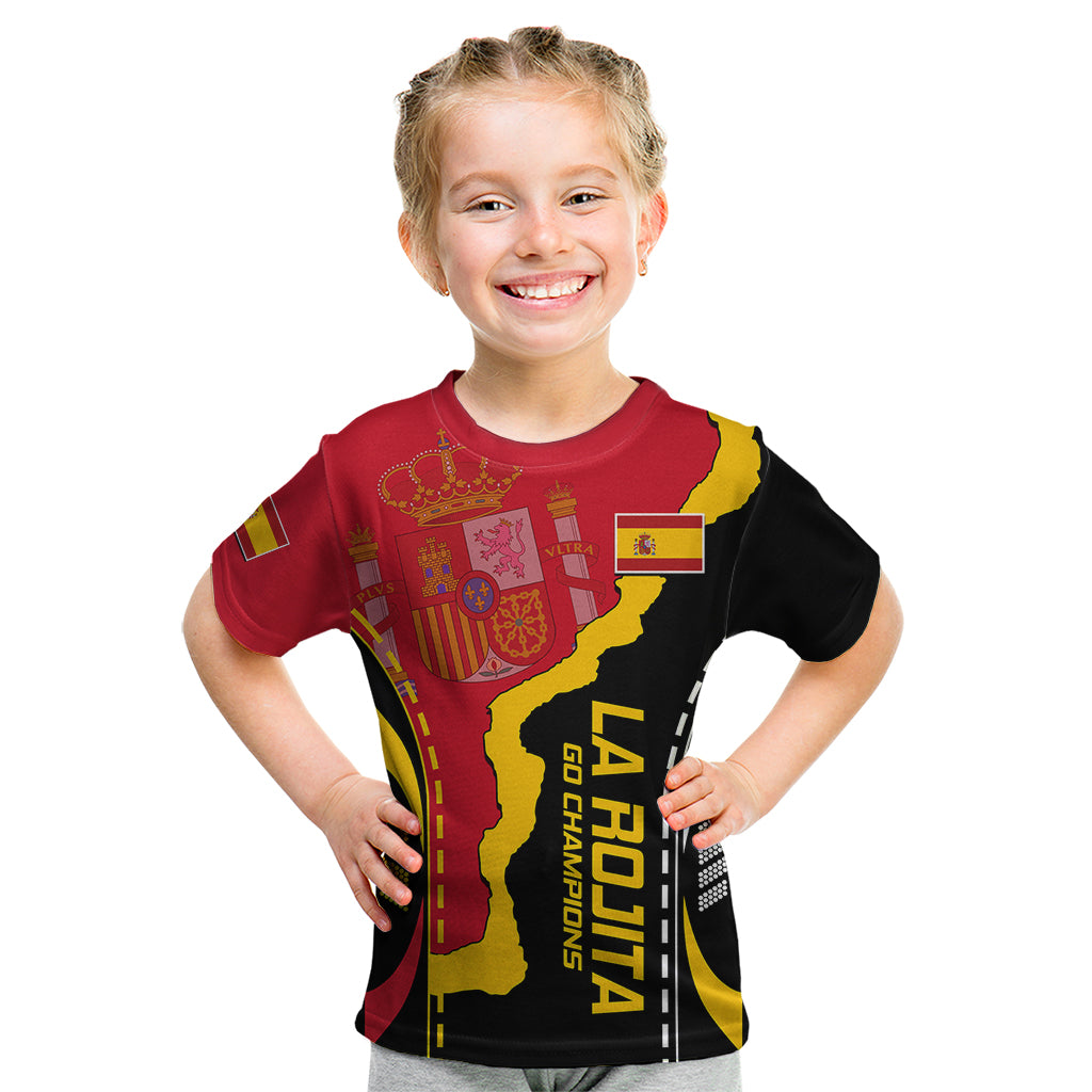 Spain Kid T Shirt La Rojita Football Go Champions - Wonder Print Shop