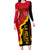 Spain Long Sleeve Bodycon Dress La Rojita Football Go Champions - Wonder Print Shop