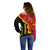 Spain Off Shoulder Sweater La Rojita Football Go Champions - Wonder Print Shop