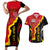 Custom Spain Couples Matching Short Sleeve Bodycon Dress and Hawaiian Shirt La Rojita Football Go Champions LT9 - Wonder Print Shop