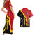 Custom Spain Couples Matching Short Sleeve Bodycon Dress and Hawaiian Shirt La Rojita Football Go Champions LT9 - Wonder Print Shop