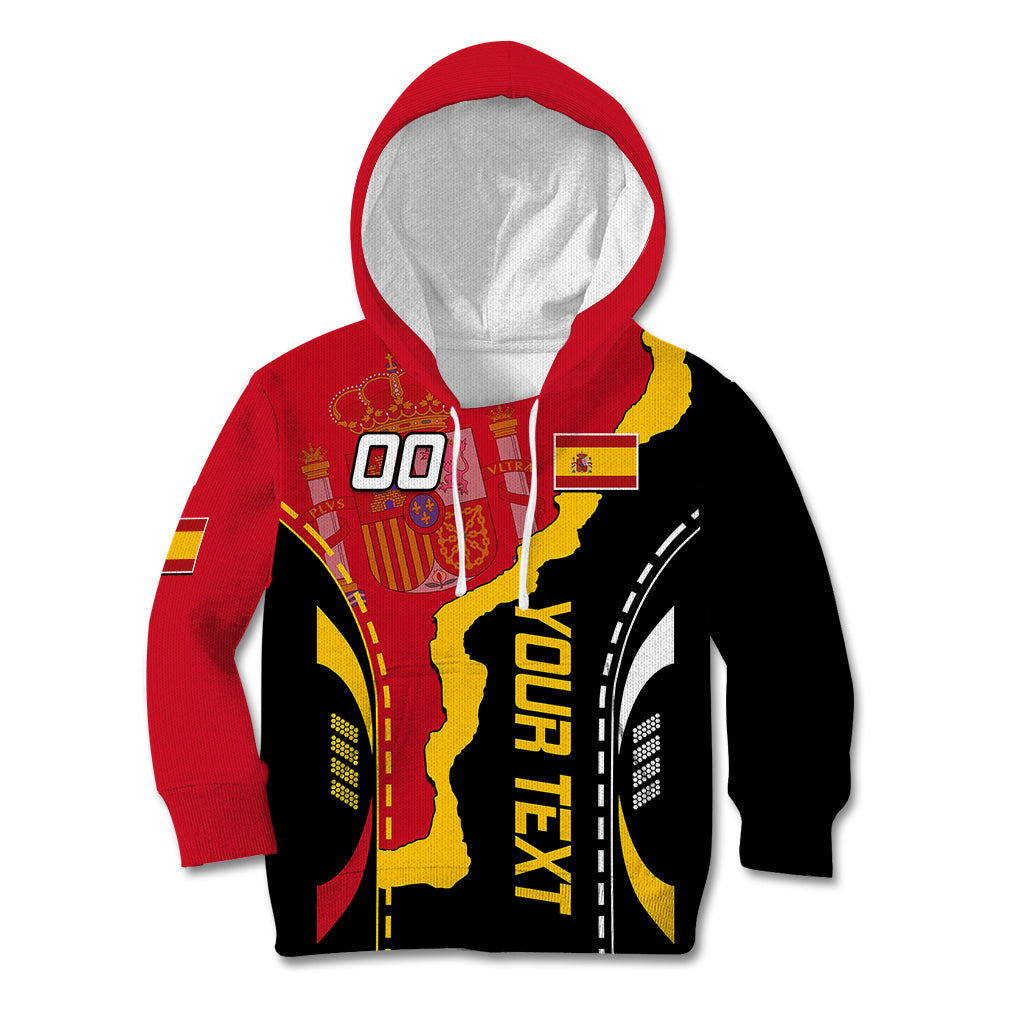Custom Spain Kid Hoodie La Rojita Football Go Champions - Wonder Print Shop