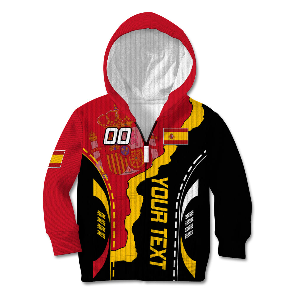 Custom Spain Kid Hoodie La Rojita Football Go Champions - Wonder Print Shop