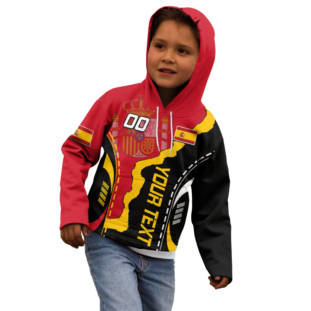 Custom Spain Kid Hoodie La Rojita Football Go Champions - Wonder Print Shop