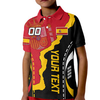 Custom Spain Kid Polo Shirt La Rojita Football Go Champions - Wonder Print Shop