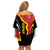 Custom Spain Off Shoulder Short Dress La Rojita Football Go Champions - Wonder Print Shop