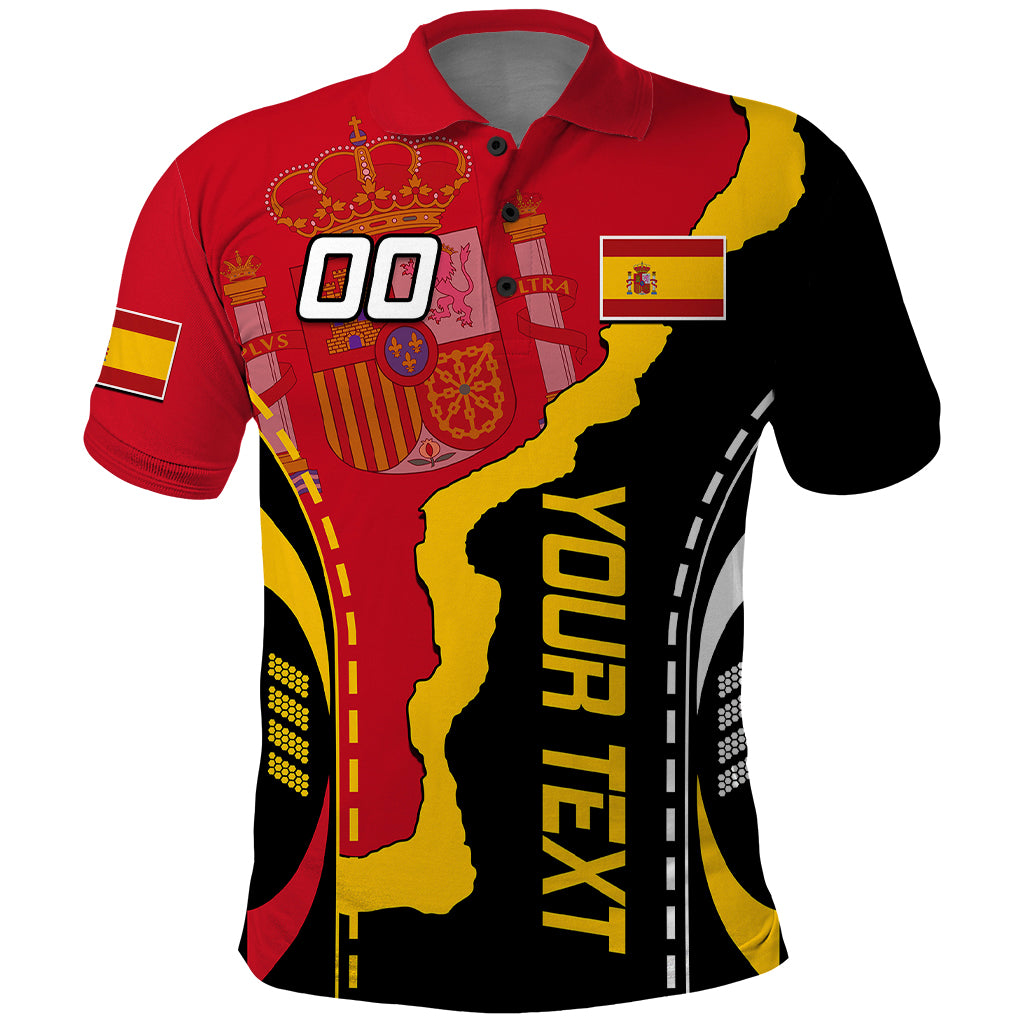 Custom Spain Polo Shirt La Rojita Football Go Champions - Wonder Print Shop