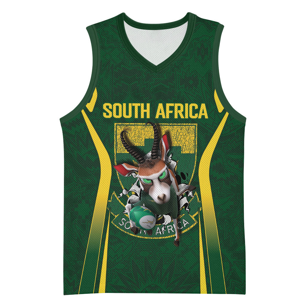 South Africa Rugby National Heritage Custom Basketball Jersey Traditional Ndebele Inspired