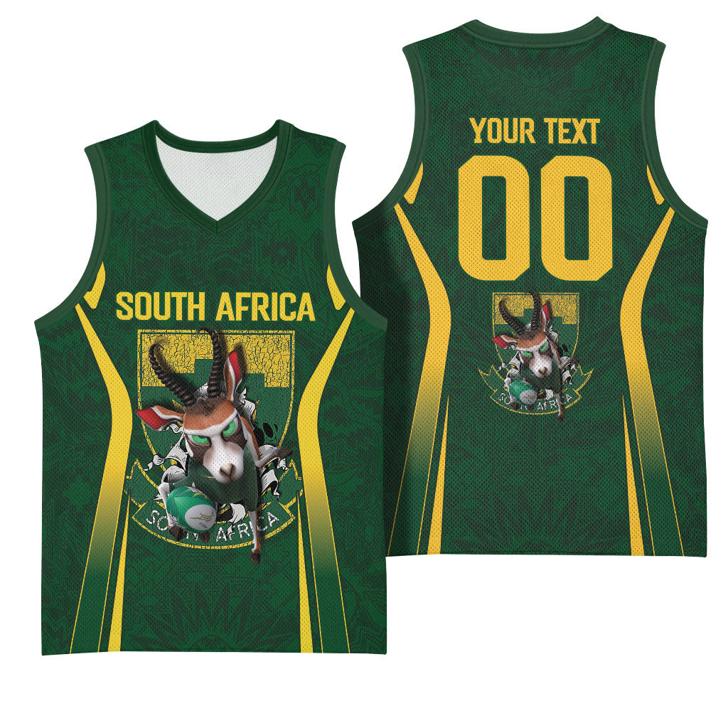 South Africa Rugby National Heritage Custom Basketball Jersey Traditional Ndebele Inspired
