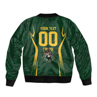 South Africa Rugby National Heritage Custom Bomber Jacket Traditional Ndebele Inspired