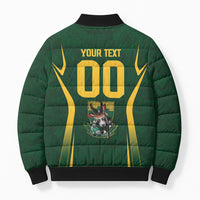South Africa Rugby National Heritage Custom Bomber Puffer Jacket Traditional Ndebele Inspired