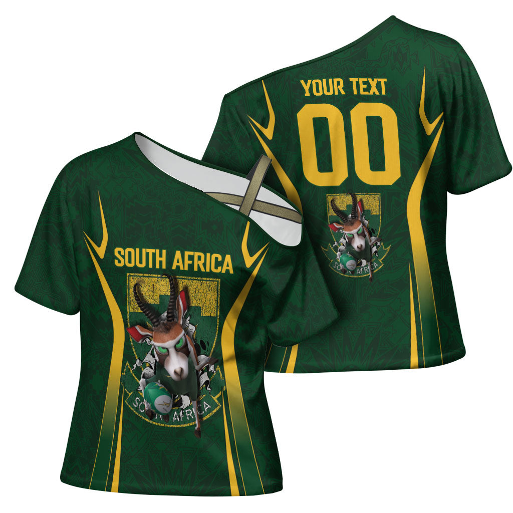 South Africa Rugby National Heritage Custom Cross Shoulder Shirt Traditional Ndebele Inspired