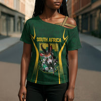 South Africa Rugby National Heritage Custom Cross Shoulder Shirt Traditional Ndebele Inspired