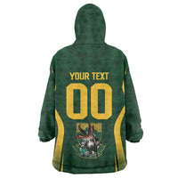 South Africa Rugby National Heritage Custom Kid Wearable Blanket Hoodie Traditional Ndebele Inspired