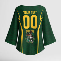 South Africa Rugby National Heritage Custom Kimono Sleeve Blouse Traditional Ndebele Inspired