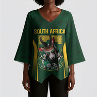 South Africa Rugby National Heritage Custom Kimono Sleeve Blouse Traditional Ndebele Inspired
