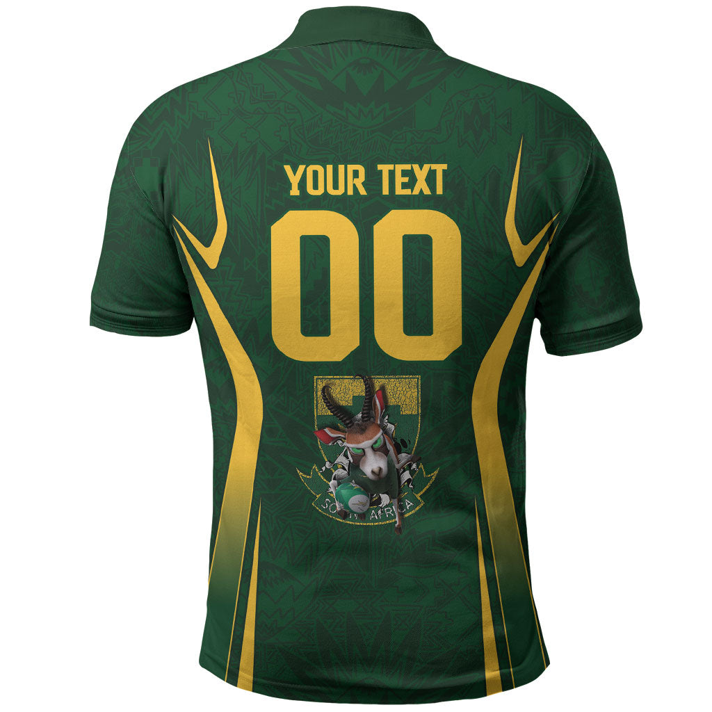 South Africa Rugby National Heritage Custom Polo Shirt Traditional Ndebele Inspired