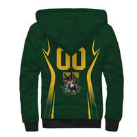 South Africa Rugby National Heritage Custom Sherpa Hoodie Traditional Ndebele Inspired