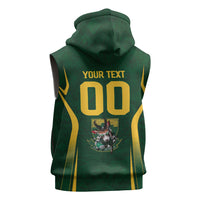 South Africa Rugby National Heritage Custom Sleeveless Hoodie Traditional Ndebele Inspired