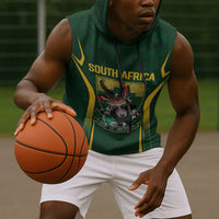 South Africa Rugby National Heritage Custom Sleeveless Hoodie Traditional Ndebele Inspired
