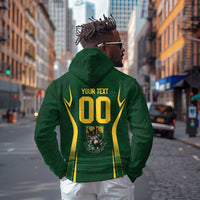 South Africa Rugby National Heritage Custom Zip Hoodie Traditional Ndebele Inspired