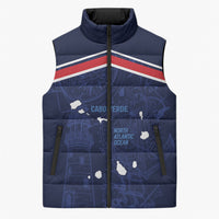 Cape Verde Small Island Big Stage Custom Sleeveless Puffer Jacket Guardian of the Atlantic