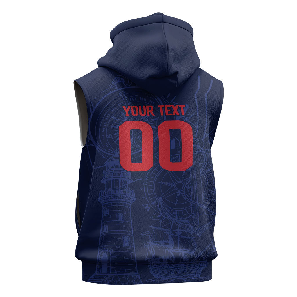 Cape Verde Small Island Big Stage Custom Sleeveless Zip Hoodie Guardian of the Atlantic