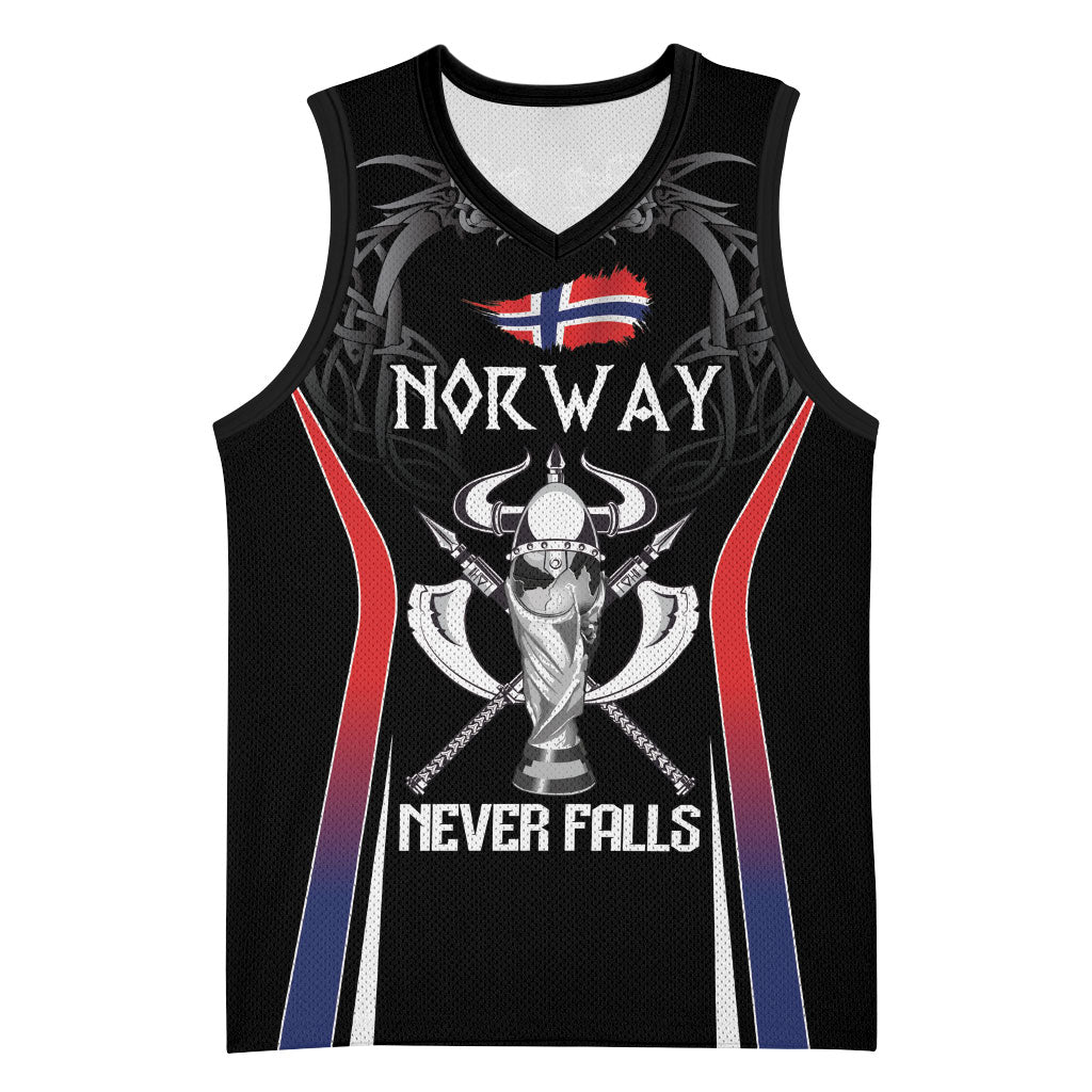 Custom Norway Viking Heritage Basketball Jersey Norge Never Falls Quarterfinal Edition