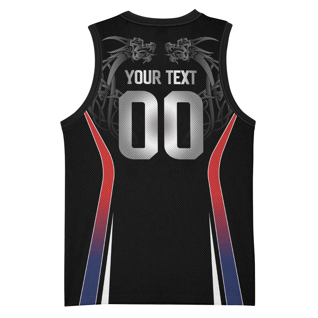 Custom Norway Viking Heritage Basketball Jersey Norge Never Falls Quarterfinal Edition